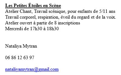 Atelier petites scenes